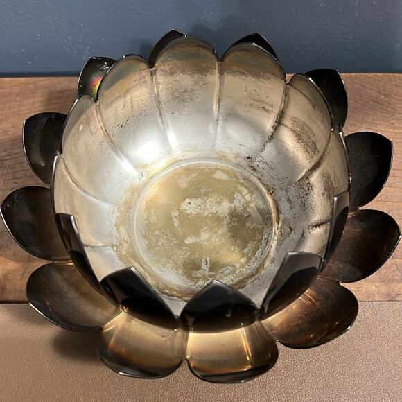 Vintage Reed & Barton 3002 silver plated lotus dish antique needs polishing 2 - Picture 7 of 9
